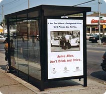 Drunk Driving Bus Shelter